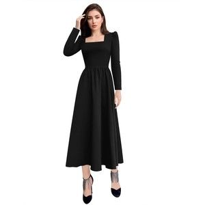 (MAXI STYLE) Women's 2023 Long Sleeve Casual Pleated Flowy Size M